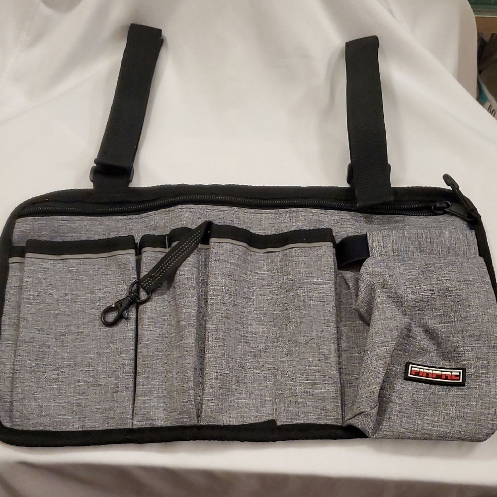Finpac Wheelchair Side Storage Bag W/ Multiple Pockets NWNT